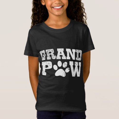 Grand Paw Dog Puppy Lover Grandpa Sarcastic Men Vi T_Shirt