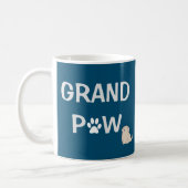 Grand Paw Grandfather Dog Grandpa Father's Day Coffee Mug (Left)