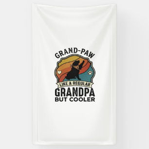 Grand Paw Grandpa Dog Retro Sunset Bandana_1 Banner