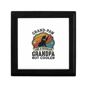 Grand Paw Grandpa Dog Retro Sunset Bandana_1 Gift Box