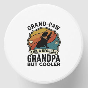 Grand Paw Grandpa Dog Retro Sunset Bandana_1 Mini Candle Favors