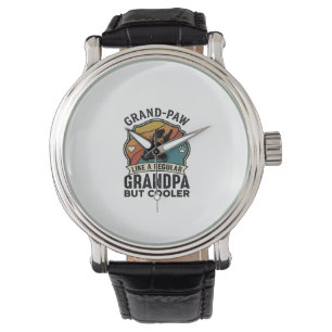Grand Paw Grandpa Dog Retro Sunset Bandana_1 Watch