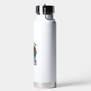 Grand Paw Grandpa Dog Retro Sunset Bandana_1 Water Bottle