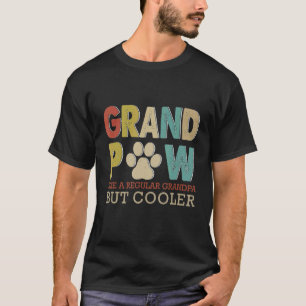 Grand Paw Like A Regular Grandpa But Cooler  Dog T-Shirt