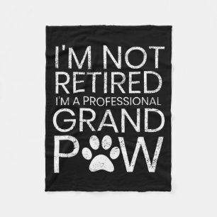 Grand Paw Shirt Retired Professional Grandpaw Funn Fleece Blanket
