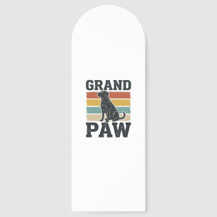 Grand Paw Vintage Dog Grandpa Shirt Design_1 Bookmarks