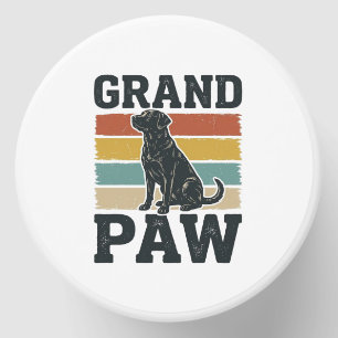 Grand Paw Vintage Dog Grandpa Shirt Design_1 Mini Candle Favors