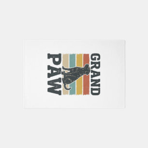 Grand Paw Vintage Dog Grandpa Shirt Design_1 Rug