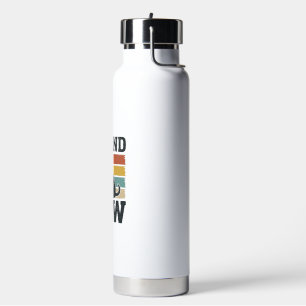 Grand Paw Vintage Dog Grandpa Shirt Design_1 Water Bottle