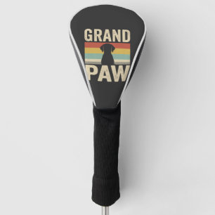 Grand Paw Vintage Dog Retro Golf Head Cover