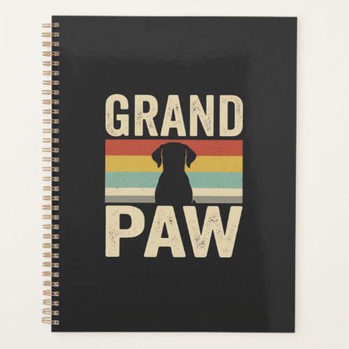 Grand Paw Vintage Dog Retro Planner