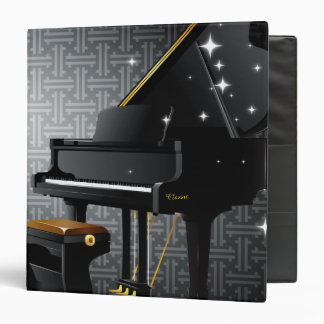 Grand Piano 3 Ring Binder
