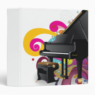 Grand Piano 3 Ring Binder