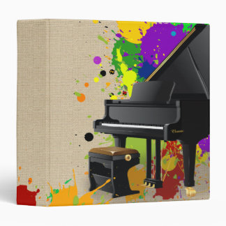Grand Piano 3 Ring Binder