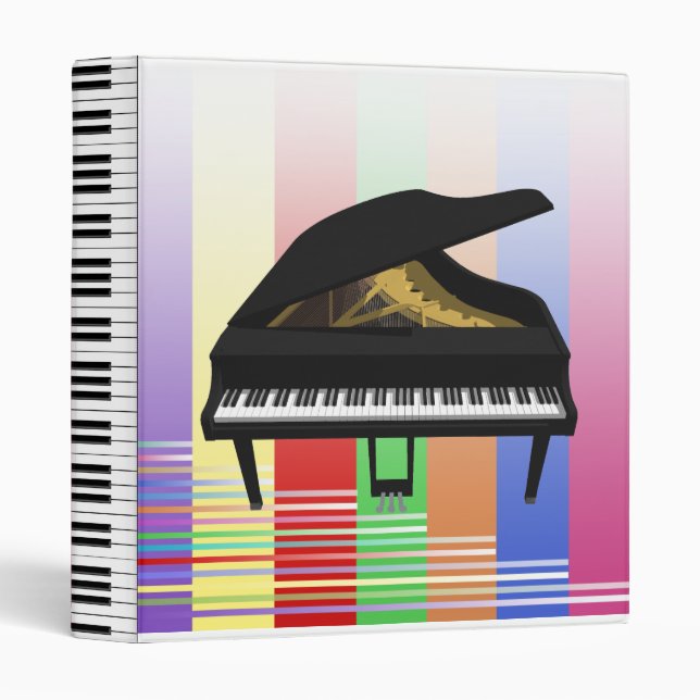 Grand Piano 3D Model: Custom Binder (Front/Spine)