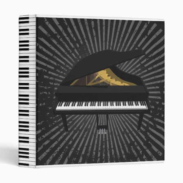 Grand Piano 3D Model: Custom Binder (Front/Spine)