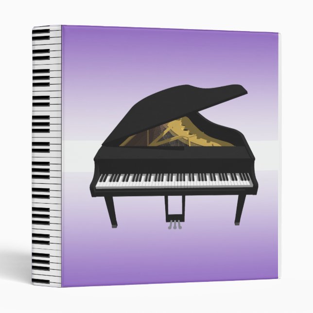Grand Piano 3D Model: Custom Binder (Front/Spine)