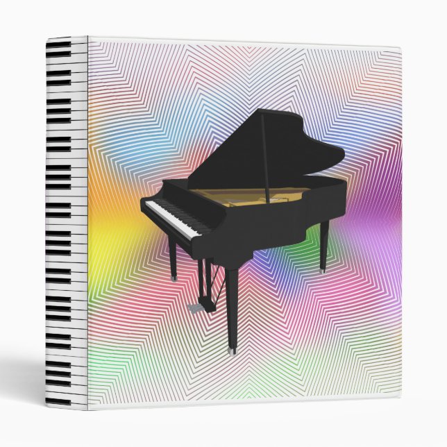 Grand Piano 3D Model: Custom Binder (Front/Spine)
