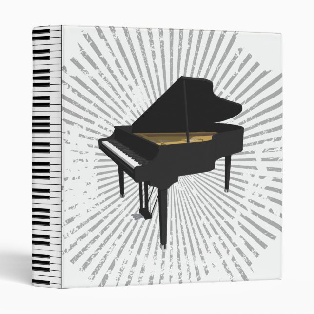 Grand Piano 3D Model: Custom Binder (Front/Spine)