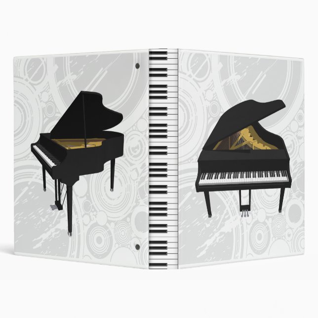 Grand Piano 3D Model: Custom Binder (Background)
