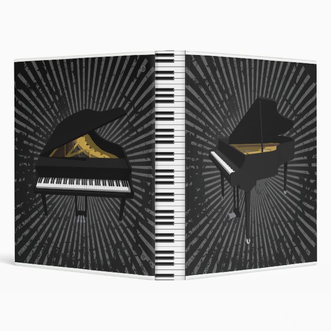 Grand Piano 3D Model: Custom Binder (Background)