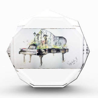 Grand piano acrylic award