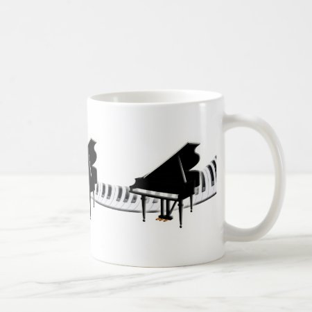 Grand Piano And Keyboard Coffee Mug