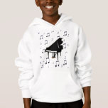 Grand Piano And Music Notes Hoodie at Zazzle