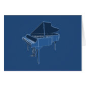 Grand Piano: Blueprint Painting: (Front Horizontal)