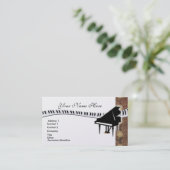 Grand Piano Business Card (Standing Front)