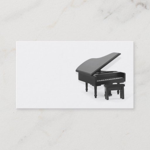 Customizable Grand piano business card