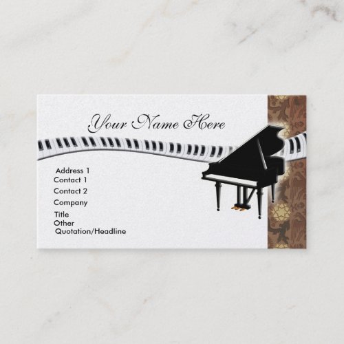 Grand Piano Business Card