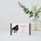 Grand Piano Business Card (Standing Front)