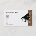 Grand Piano Business Card at Zazzle