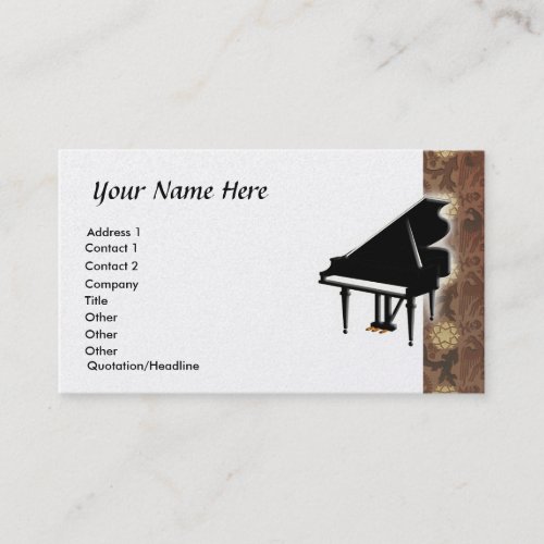 Grand Piano Business Card