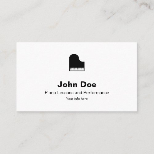 Grand Piano Business Cards
