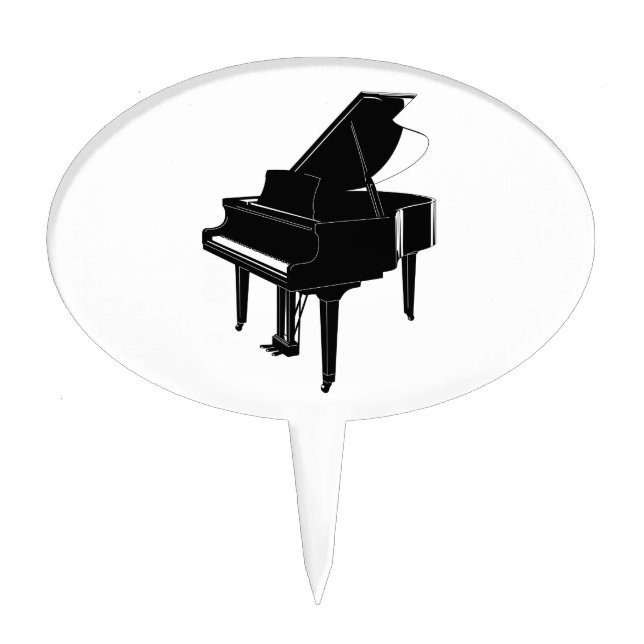 Grand Piano Cake Topper (Front)