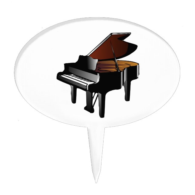 Grand Piano Cake Topper (Front)