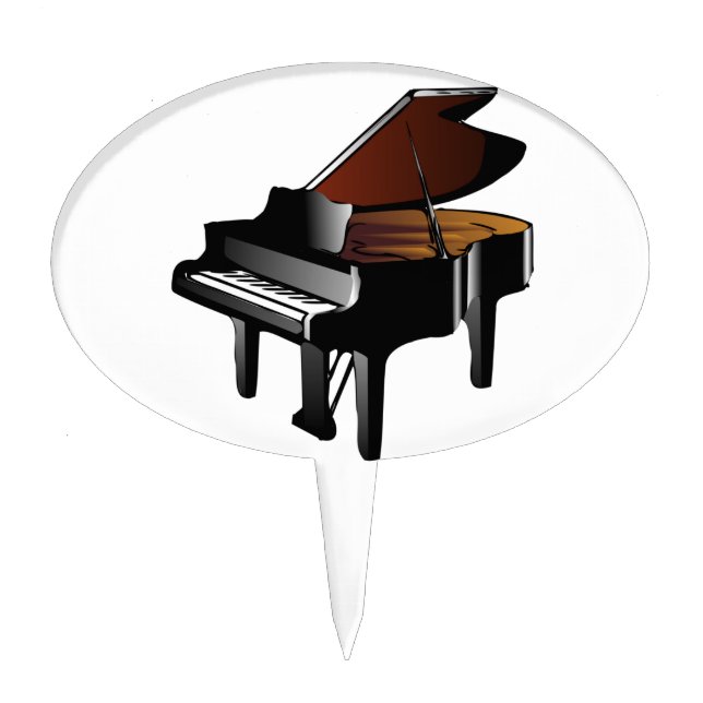Grand Piano Cake Topper (Front)
