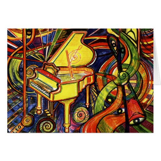 Grand Piano Cards (Front Horizontal)