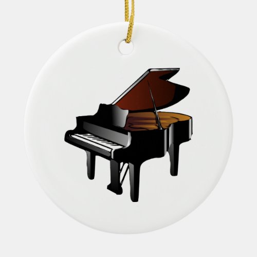 Grand Piano Ceramic Ornament