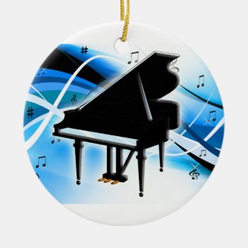 Grand Piano Christmas Ornament by dreamlyn at Zazzle