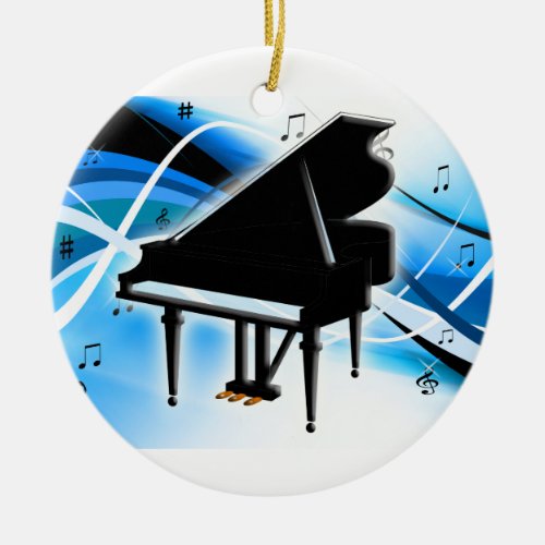 Grand Piano Christmas Ornament