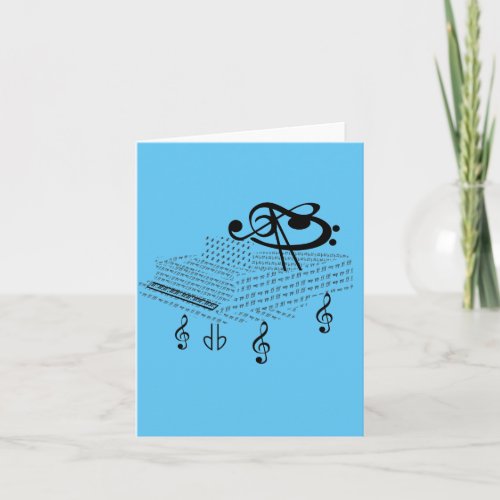 Grand Piano _ Classic look Note Card
