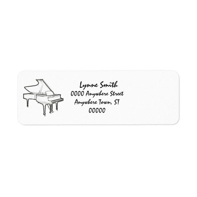 Grand Piano"Drawing" Label (Front)