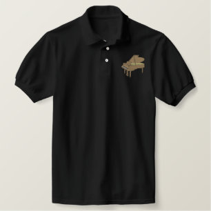 Grand Piano Embroidered Polo Shirt