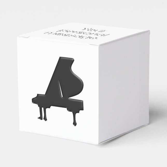 Grand Piano Favor Boxes (Front Side)