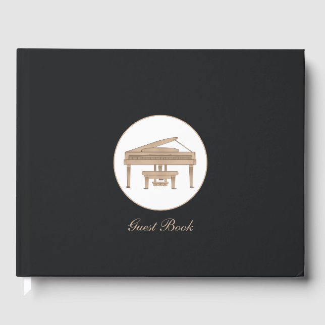 Grand Piano Guest Book (Front)