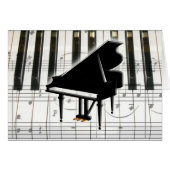 Grand Piano Keyboard & Notes (Front Horizontal)