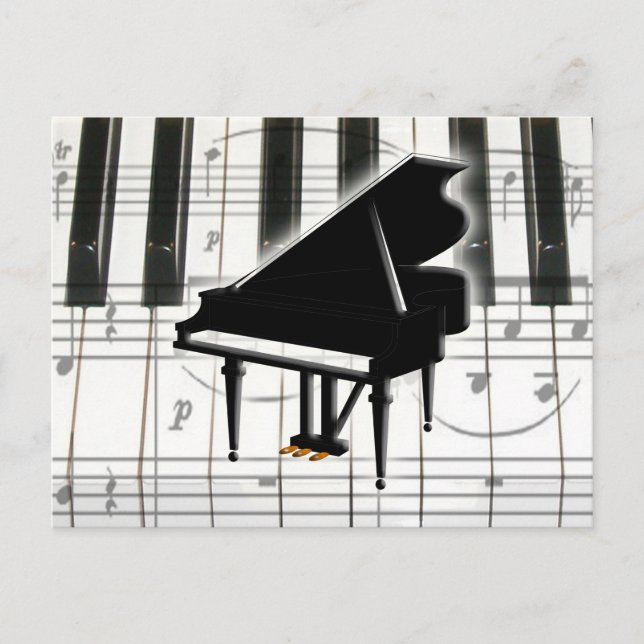 Grand Piano Keyboard & Notes (Front)